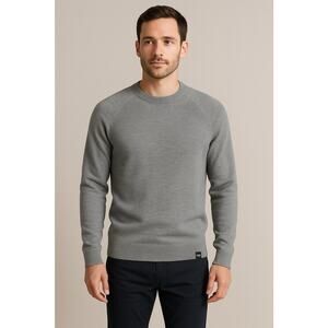 Rhone Sweater Mens Small Gray Heather Dubliner Pullover Crewneck $118 NWT